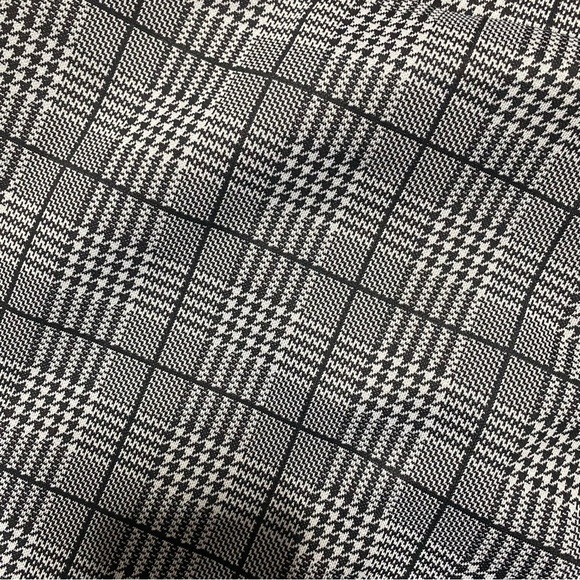 Black White Plaid Skinny Pants - Picture 3 of 6